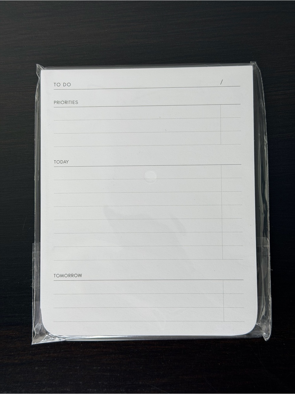 Cloth & Paper Daily To-Do Notepad - White